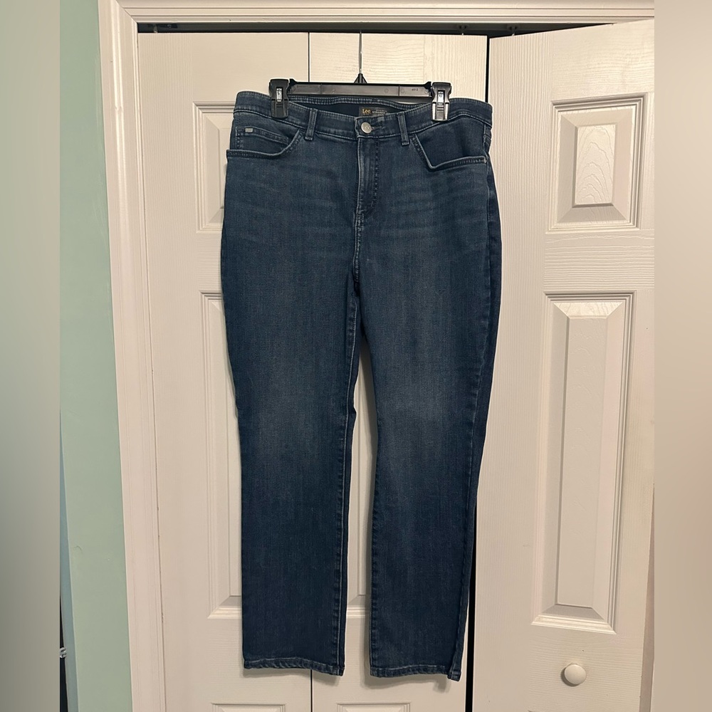 Lee Women's Dark Blue Straight Leg Jeans